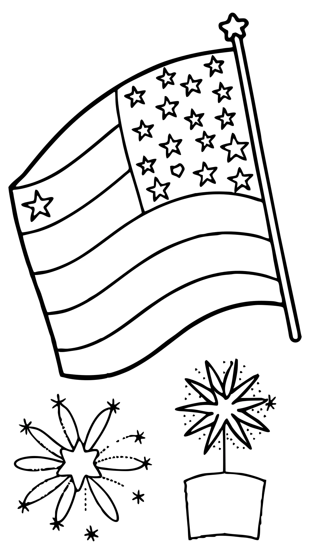 american flag coloring page printable